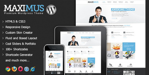 Product picture Maximus - Responsive Multi-Purpose Wordpress Theme